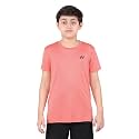 Yonex RJ 1445M Polyester Round Neck T-Shirt, J140 (Fiery Red)