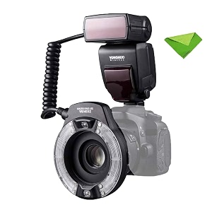 yongnuo yn-14ex ii ttl led macro ring flash light for canon