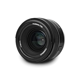 yongnuo yn35mm f2 lens 12 afmf wide-angle fixedprime auto focus lens for nikon dslr cameras- black