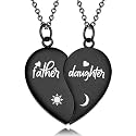 Yonhon Father Daddy Daughter Bracelet Necklace for 2,Dad Daughter Matching Necklace Set for 2