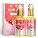 Yoni Oil for Women Ph Balance, Reduce Ingrown Hairs and Odors, Improve Dryness & V Itchy, Natural Moisturizing Feminine Serum Oil Intimate Deodorant, Peach & Strawberry Yoni Oils for All Skin Types