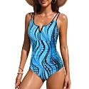 Yonique Womens One Piece Swimsuit Tummy Control - Slimming Bathing Suit V Wired Full Coverage 2026 Swimwear