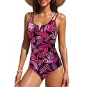 Yonique Womens One Piece Swimsuit Tummy Control - Slimming Bathing Suit V Wired Full Coverage 2026 Swimwear