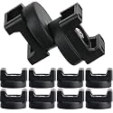 Yookeer 10 Pcs Magnetic Zip Tie Mount Cable Clips Black, 22 mm