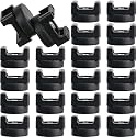 Yookeer 20 Pcs Magnetic Zip Tie Mount Cable Clips Black, 22 mm