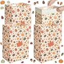 Yookeer 4 Pack Fall Disposable Trash Cans with 8 Trash Bags, 13 Gallon