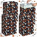 Yookeer 4 Pack Halloween Disposable Trash Cans with 8 Trash Bags, 13 Gallon