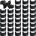 Yookeer 40 Pcs Magnetic Zip Tie Mount Cable Clips Black, 22 mm