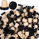 Yookeer 144 Pcs Cork Bottle Stoppers T-Shaped,Black