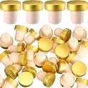 Yookeer 24 Pcs Cork Bottle Stoppers T-Shaped,Gold