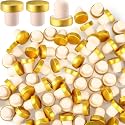 Yookeer 72 Pcs Cork Bottle Stoppers T-Shaped,Gold