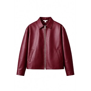 YOONIKK Mens Trending Vegan Leather jacket Zip-Up