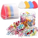 YooNotee 10 Pcs Tailors Chalk and 50 Pcs Sewing Clips Set, Fabric Markers