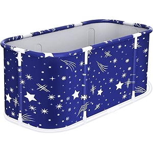 bath tub for adult for bathroom tub for home spa maintains hot amp cold temperature drainage hole thickened layer for hot and ice bath tub for adults blue star