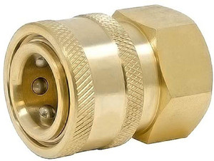 yoraa flb-qc brass fitting quick connector adaptor for pressure washer gun foam lance and degree spay nozzle brass connector pressure washer