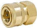 YORAA FLB-QC BRASS fitting quick connector adaptor for pressure washer gun ,foam lance and degree spay nozzle Brass Connector Pressure Washer