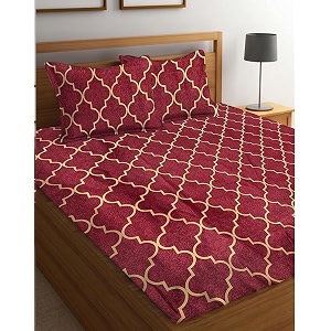 YORIK TM Microfiber Bed Sheet with Pillow