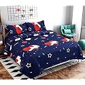 YORIK TM Microfiber Bed Sheet with Pillow
