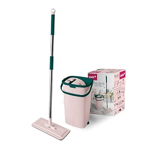 YORK Hands-Free Squeeze Microfiber Flat Spin Mop