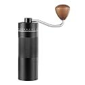 Yosoo Manual Coffee Grinder 22g Capacity, 55 Adjustable Settings Hand Coffee Bean Mill for Home Travel, Suitable for Home Use, Compatible with Multiple Brewing Methods (Black)