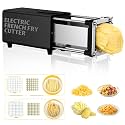 YOTAN Electric French Fry Cutter, French Fry Cutter with 1/2 & 3/8 Blade