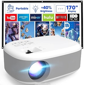 yoton andriod 5g wifi projector home 4k support 1080p smartphone full hd portable builtin youtube other apps auto keystone 4000 lumens 20034 screen compatible 4k tv stick n-1 android projector