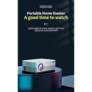 yoton hd android wifi home theater full hd 1080p hdmi usb av in msd slot aux out 7000 lm portable projector hpx android white