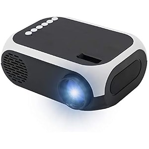 yoton mini led portable smart home theatre projector with lcd support remote controller hdmi av sd usbyou-tubemini stick with 2000lm yg-320 projector -4