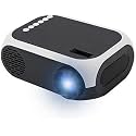 YOTON Mini Led Portable Smart Home Theatre Projector with LCD Support Remote Controller, HDMI, AV, SD, USB,You-Tube,Mini Stick with 2000LM (YG-320 Projector -3)
