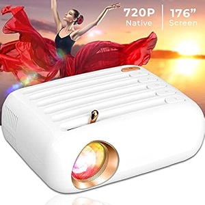 yoton pixel portable led q2 projector full hd 1080p world39s 1st mini projector with ltps lcd  2000 lumens 200 ansi 17634 large screen projector for home and outdoor compatible with 4k tv stick pc