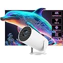 YOTON Projector for Home (350 ANSI) 3 Watt Speaker 176" Screen 4K Support 720P Native HD Portable Projector Android 11 YouTube Builtin Apps 5G WiFi Auto Keystone 5000(White)