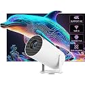 YOTON Projector with WiFi &amp; Bluetooth, Outdoor Movie Projector Native 1080P, Portable Home Theater Projector with Remote Controller, Support HDMI, AV, SD, USB, LED Corded Projectors (HY3)