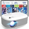 YOTON Projector with WiFi &amp; Bluetooth, Outdoor Movie Projector Native 1080P, Portable Home Theater Projector with Remote Controller, Support HDMI, AV, SD, USB (N-1 Android PPROJECTOR)