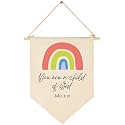 You are A Child of God-Bible Verse Scripture Decor-Flag Decor Gift for Baby Boys Girls Newborn Kids-Banner Pennant Wall Sign Gift for Nursery Baby Room Playroom Bedroom