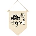 You Grow Girl-Daisy Decor-Flag Sign Gift for Baby Newborn Boys Girls Kids-Banner Pennant Wall Decor Gift for Nursery Bedroom Playroom -Baby Shower Christmas Gift