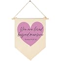 You are Loved Beyond Measure-Bible Verse Scripture Decor-Flag Decor Gift for Baby Boys Girls Newborn Kids-Banner Pennant Wall Sign Gift for Nursery Baby Room Playroom Bedroom