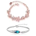 YouBella Artificial Jewellery Designer Crystal Bracelets for Women stylish Bangles Jewellery For Girls and Women (Style-2)