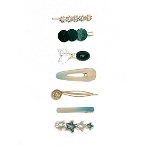 youbella jewellery hair accessories stylish combo of hair pin hair clip for girls and women multi-color style 1