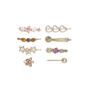 youbella jewellery hair accessories stylish combo of hair pin hair clip for girls and women multi-color style 2