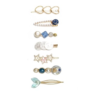 youbella jewellery hair accessories stylish combo of hair pin hair clip for girls and women multi-color style 3