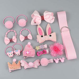 youbella stylish latest design hair jewellery hair accessory set pink
