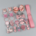 YouBella Stylish Latest Design Jewellery Hair Accessory Set (Pink)