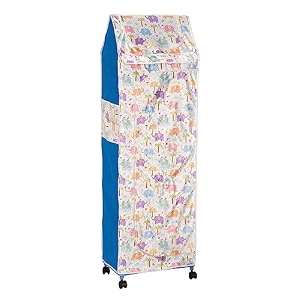 youcopia baby wardrobe for clothes - kids wardrobealmirah - rack fot storage multipurpose - 6 shelves - plastic almirahwardrobe-cupboard for bedroom elephant