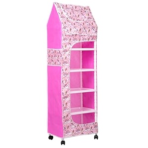 youcopia bemith baby wardrobe for clothes - kids wardrobealmirah - rack fot storage multipurpose - 6 shelves - plastic almirahwardrobe-cupboard for bedroom unicorn