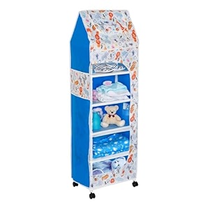 youcopia baby wardrobe for clothes - kids wardrobealmirah - rack fot storage multipurpose - 6 shelves - plastic almirahwardrobe-cupboard for bedroom animal