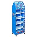 YouCopia Almirah for Clothes Plastic Wardrobe for Clothes Multipurpose Collapsible Wardrobe for Kids Clothes/Toy/Book, Baby Cupboard for Clothes UpSpace Organizer Cartoon with Wheels (Space)