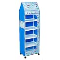 YouCopia Almirah for Clothes Plastic Wardrobe for Clothes Multipurpose Collapsible Wardrobe for Kids Clothes/Toy/Book, Baby Cupboard for Clothes UpSpace Organizer Cartoon with Wheels (Car)