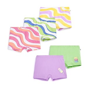 yougotplanb cotton boxers for girls  ages 2-16 years  relaxed fit  gentle elastic waistbands  breathable amp tagless
