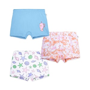 yougotplanb cotton boxers for girls  ages 2-16 years  relaxed fit  gentle elastic waistbands  breathable amp tagless