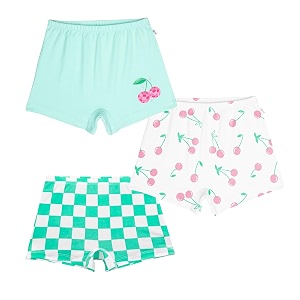 yougotplanb cotton boxers for girls  ages 2-16 years  relaxed fit  gentle elastic waistbands  breathable amp tagless